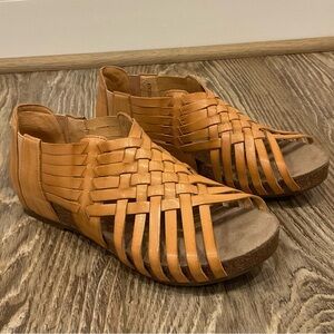 Chocolat Blu Viva Tan Leather Women’s Sandals ~ Size 7 ~ NEW